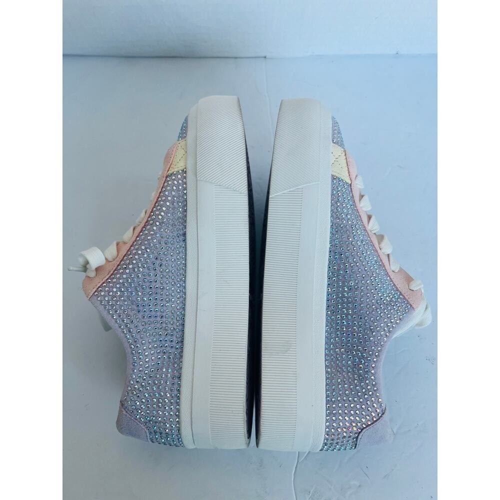NWT Copper Key  Rosa Rhinestone Colorblock Platform Lace Up Low Top Sneakers 7 M - Picture 8 of 13